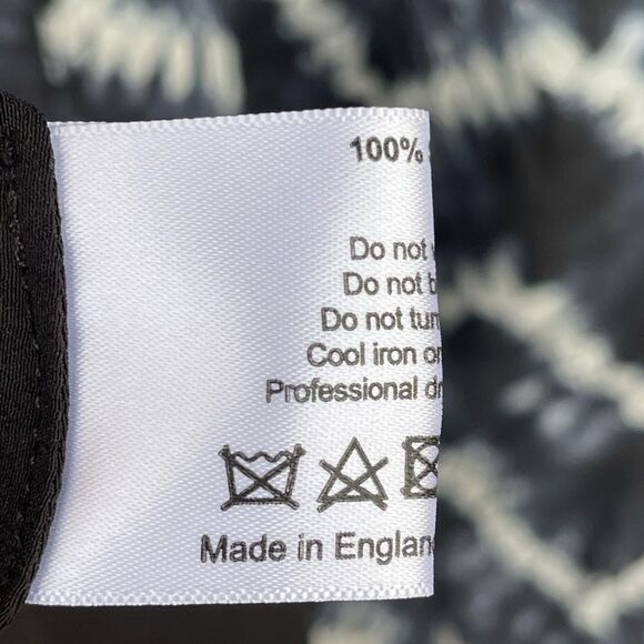 COPY - Eskandar CHEVRON Shibori Silk Double Layer Pinny Dress Size 1 /10/12 - Picture 8 of 11